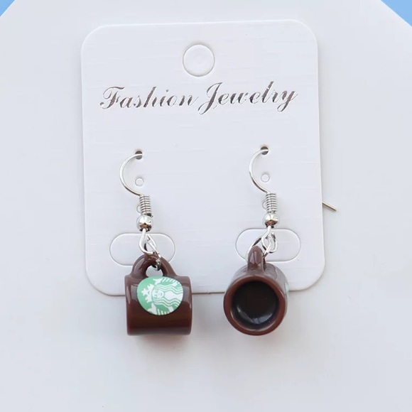 Starbucks Jewelry - Starbucks coffee mug earrings NWT